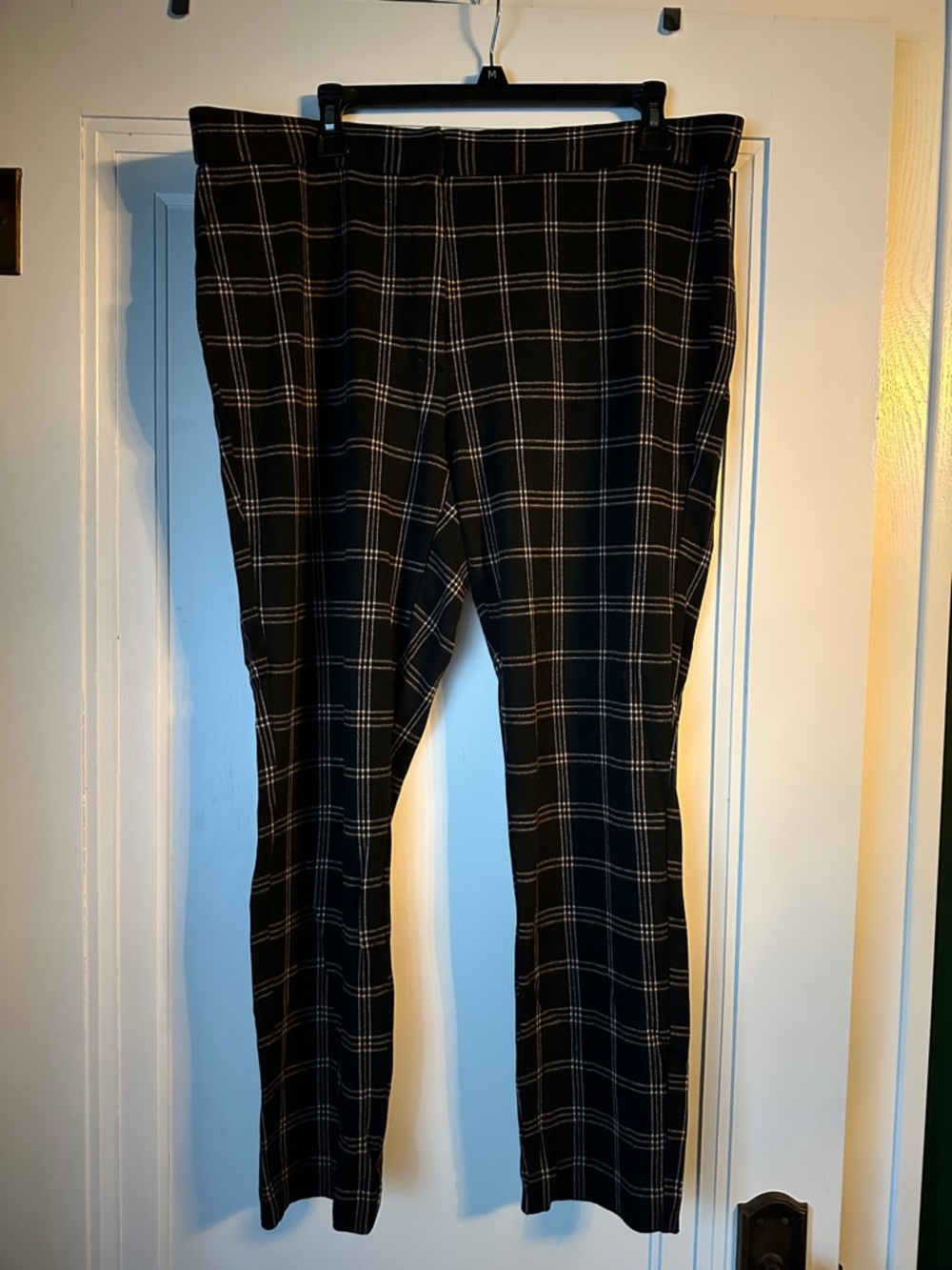 Black Plaid Women’s Stretch Dress Pants